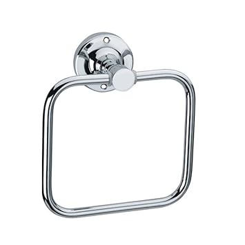 Siddhi Hardware Towel Ring and Rod Napkin, Stainless steel, Rust Resistent, Chrome Finish