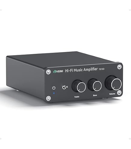 Fosi Audio Amplificador Bluetooth HT4S para alto-falantes externos