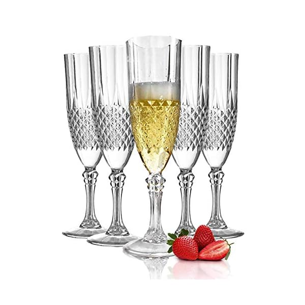 Smarty Had A Party Plastic Wine Glasses, Unbreakable Wine Glass, Hard Plastic Crystal Clear