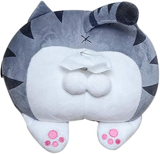 Dog Sculpture Tissue Holder White Dispenser Box Puppy Face Bathroom Accent Decor Home Garden Tissue Box Covers