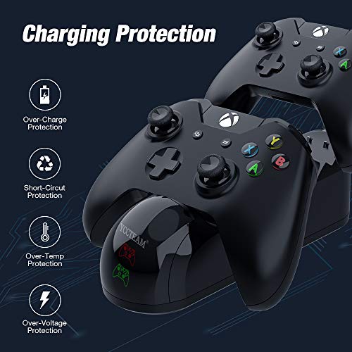 Charging Station for Xbox One, Y Team Controller Charger Station for Xbox One X/One S/One Elite, with 2 Rechargeable Battery Charge Kit