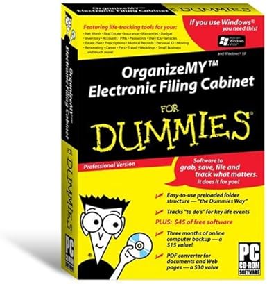 Amazon Com Organizemy Electronic Filing Cabinet For Dummies Old Version