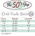 Hip Hop 50's Shop 1950s Girls 4 Piece Poodle Skirt Costume Outfit for Kids with Accessories (glasses, socks, scarf) (Child Medium Hot Pink)