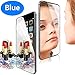 Mcoolbo Electroplating Mirror Effect Screen Tempered Glass Screen Protector Whole Body Protection Anti Scratches [Front and Back] for iPhone 6 & iPhone 6S 4.7inch (Blue)
