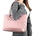 Gonex Women Laptop Tote Bag, 15.6 Inch Lightweight Tablet Handbag Shoulder Bag Briefcase for Business Work Travel Rose Gold