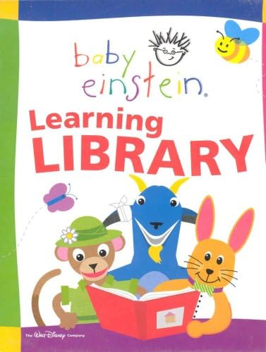 Baby Einstein Learning Library; 12 books, including: Lets Explore; With baby, Nature, Rhymes, Art, Languages, Poetry, Colors, Shapes, Numbers, Animals, ABC's of Art A-M, ABC's of Art N-Z.