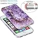 VIVIBIN iPhone 6 Case,iPhone 6s Case,Cute Purple and Gold Marble for Women Girls Clear Bumper Best Protective Soft Silicone Rubber Matte TPU Cover Slim Fit Best Phone Case for iPhone 6/iPhone 6s