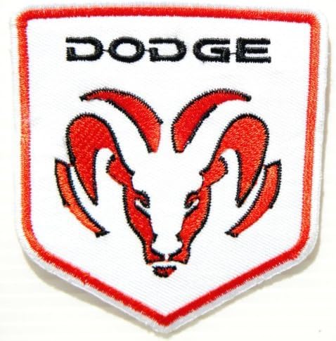 DODGE Rams Head Mopar Truck Logo Jacket T-shirt Patch Sew Iron on Embroidered Badge Emblem Sign Size 3"Width x 3.25"Height By HJR Shop