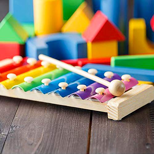 6 Xylophone+Childrens+Initiation+Wooden+Mallets