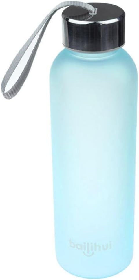 Dolloress 600ML Portable Travel Leak Proof Fruit Juice Sport Bottle Frosted Water Cup