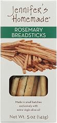 JENNIFERS HOMEMADE Rosemary Breadsticks, VEGAN All Natural, Made with extra virgin olive oil, Crunchy and delicious snack, 5 