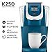 Keurig K250 Coffee Maker, Single Serve K-Cup Pod Coffee Brewer, With Strength Control, Peacock Blue