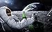 NewBrightBase Astronauts on The Moon Fabric Cloth Rolled Wall Poster Print - Size: (40