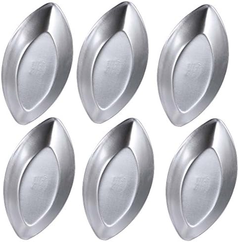 BESICA Andoized Aluminum Boat-shaped Muffin Pans Pack of 25 Egg Tart Cups