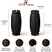 ProFitness Thick Bar Grips 1.0 Turns Barbell, Dumbbell, and Kettlebell Into Thick Gripz for Muscle Growth. for Weight Training/Bodybuilding/Strongman/WOD (Black, 1.0)