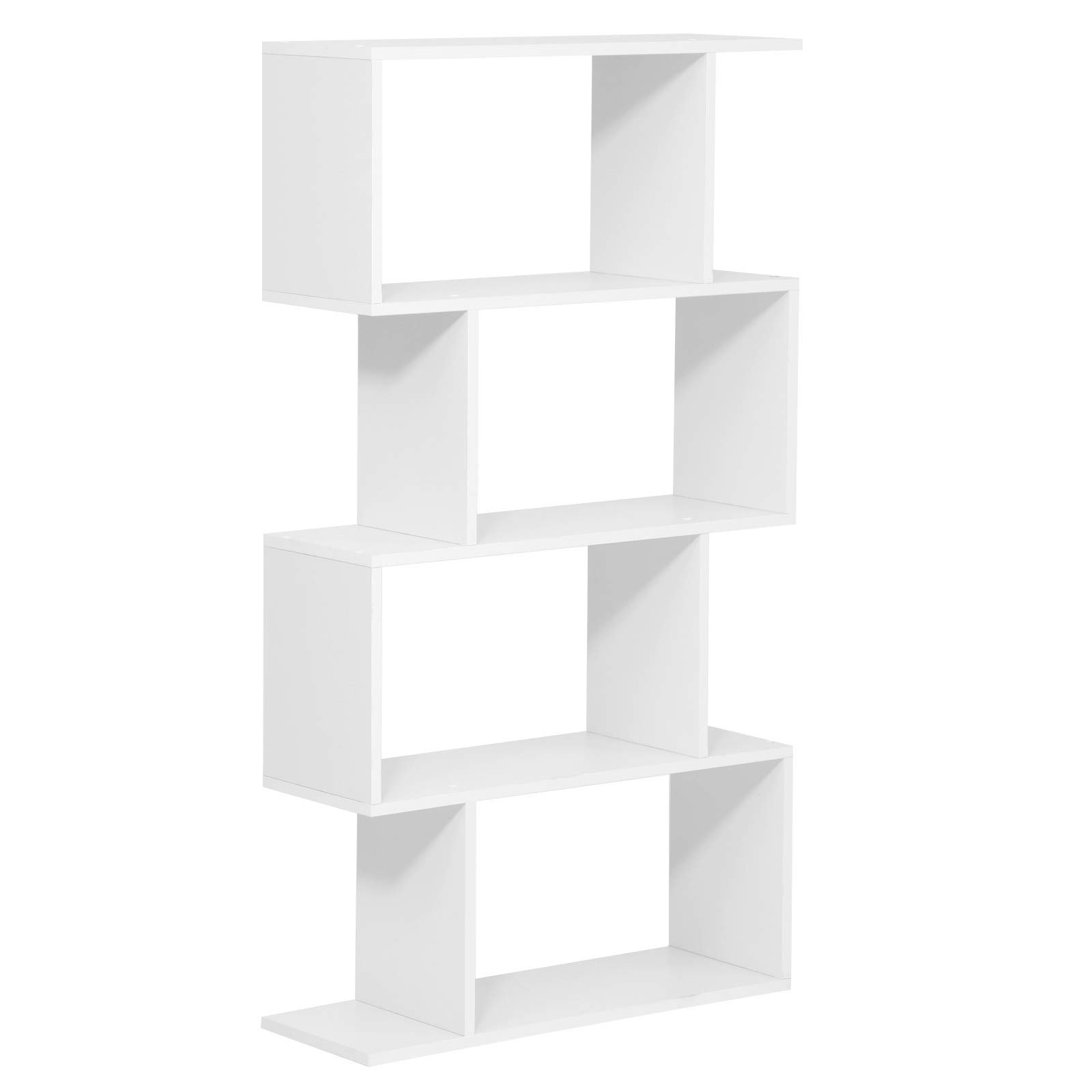 Buy VASAGLE Wooden Bookcase, Display Shelf and Room Divider, FreeStanding Decorative 4Tier