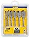 IRWIN SPEEDBOR Spade Wood Drill Bit, Standard-Length, 6-Piece Set (88886)