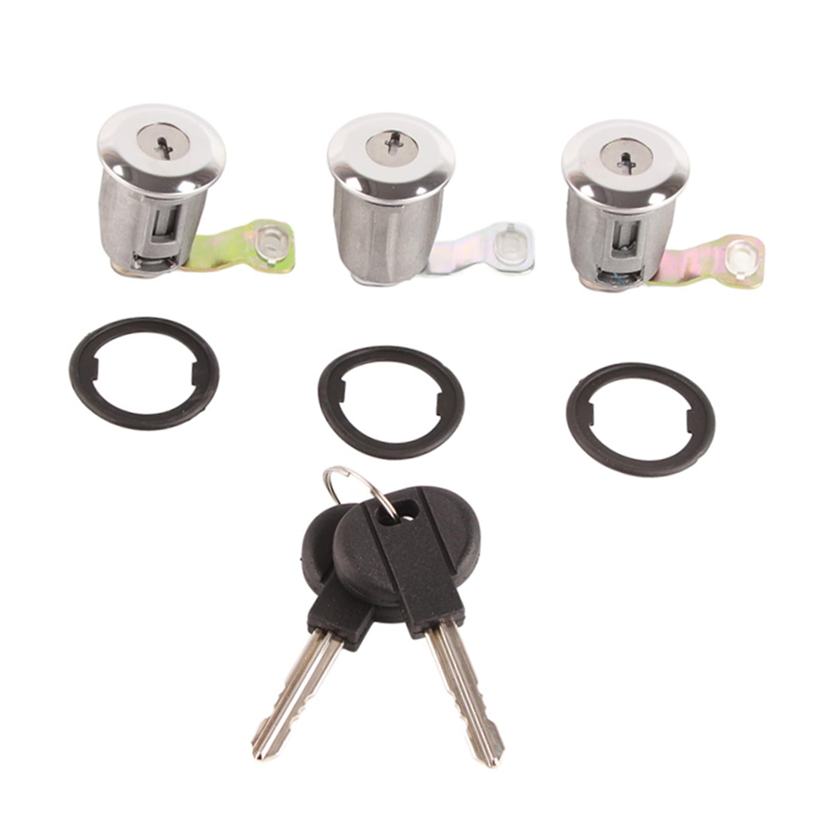Dingln 252522 Car Door Lock Barrel Set With Keys For Partner Citroen Berlingo Xsara(#1)