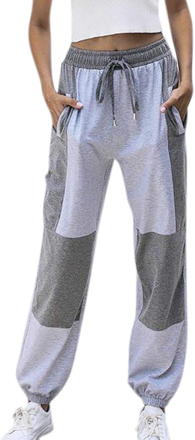 Women's Jogging Pants Sportswear Bottoms Sweatpants Drawstring Belt