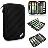 BUBM Portable EVA Hard Drive Case Travel Organizer Electronics Accessories /Cables & Accessories/ Hard Drive Portable Hard Drive Case Small Bag Case for Electronics