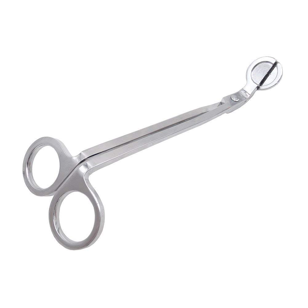Queta Candle Wick Trimmer,Wick Dipper and Wick Cutter,Bell Snuffer Candle Care Kit Accessories Candle Cover Tool Stainless Steel (Silver 3PCS)