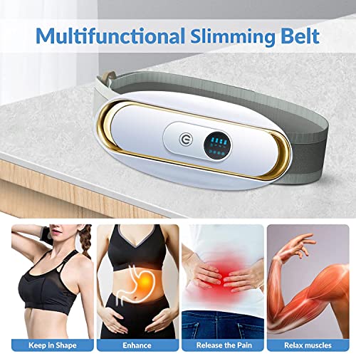 Massage Belt,Adjustable Vibration Massage,Promote Digestion,Male Weight Loss Machine for Women,Portable Abdominal Massager,Belly Fat Burner,Period Pain Relief,Great Gift for Partner