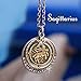 Sweet Romance Sagittarius Zodiac Sign Astrology Pendant Necklace - November and December Birthday Gifts