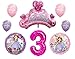 Disney's Sofia the First 3rd Happy Birthday Party Balloons Decorations Supplies Bundle by NorthStar