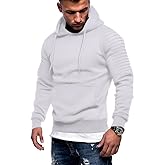 COOFANDY Mens Hoodie Casual Drawstring Athletic Hoodies Hooded Pullover Sweatshirts with Pocket