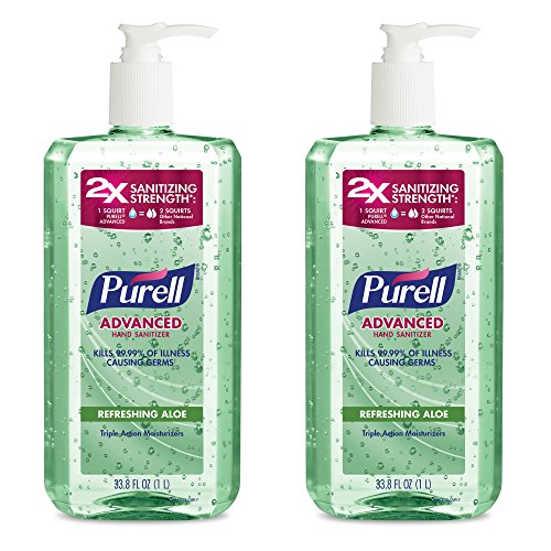 UPC 073852070200, PURELL Advanced Instant Hand Sanitizer with Aloe, 1 Liter (Pack of 2)