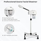 JVSURF Professional Facial Steamer with Ozone 600cc Tank White view 3