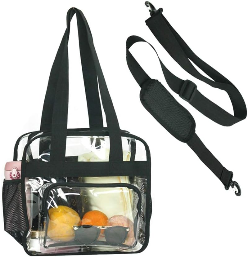 clear tote 12x6x12