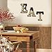 Penguin Purchasing Metal Wine Cork Holder Hanging Letters - All Three Letters E A T. Decorative Display Wall Art Decor Gift for Any Wine Lover.