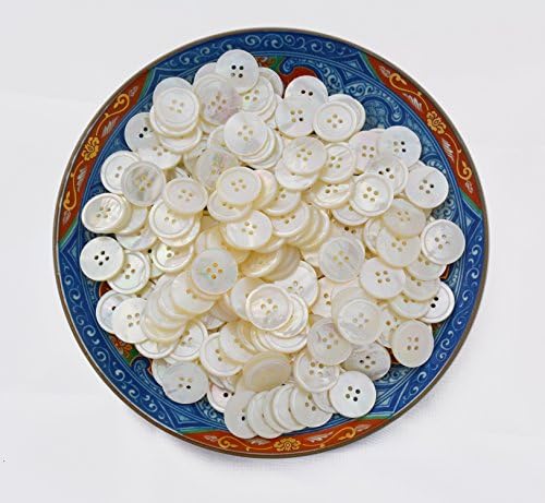 Gorgeous White MOP Suit Buttons - 14 pc Replacement Set with 4 Front and 10 Cuff pcs - Great Quality Mother of Pearl