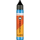 MOLOTOW ONE4ALL Acrylic Paint Refill, For ONE4ALL Paint Marker, Shock Blue Middle, 30ml Bottle, 1 Each (693.161)