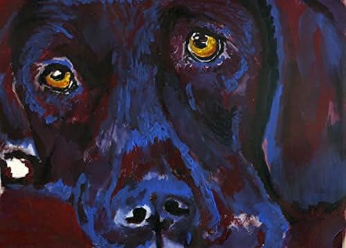 Amazon.com Abstract Labrador Art Print Colorful Labrador 