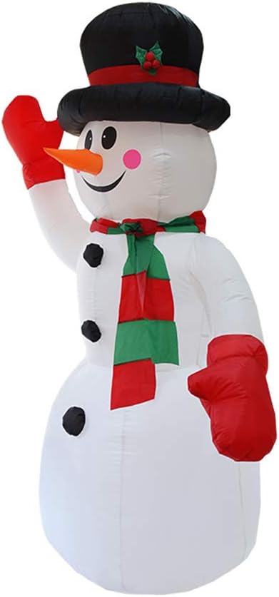 Blanketswarm 7.9ft Christmas Inflatable Snowman LED Lights Decor Indoor Outdoor Yard Garden for Home Holiday Decoration