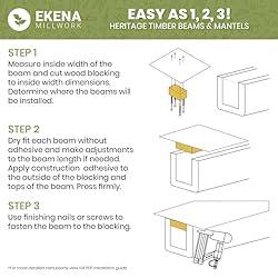 Ekena Millwork 3 1/2"W x 3 1/2"H x 96"L 3-Sided