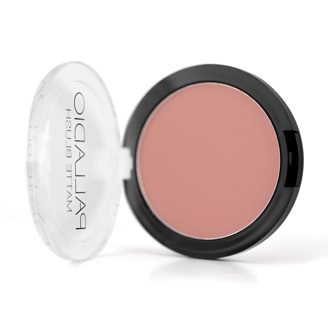 Palladio Matte Blush, Brushes onto Cheeks Smoothly, Soft Matte Look and Even Finish, Flawless Velvety Coverage, Effortless Blending Makeup, Flatters the Face, Convenient Compact, Peach Ice