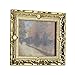 Dollhouse Miniature 1:12 Frame Autumn Woods Mural Wall Painting
