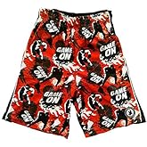 Flow Society Red Game On Flow Boys Shorts - Athletic - Basketball - Baseball - Hockey - Football - Lacrosse