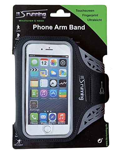It's Running Phone Arm Band 4 mobiele telefoon armtas smartphone, zwart, Uni - Image 5