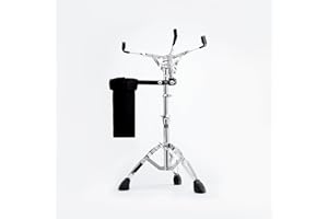 Vaisoeny Snare Drum Stand，Snare Stand with Drum Sticks Holder,Double Braced Adjustable Height 17.7" to 25.5",Drum Pad Stand for 10-15 Inches Snare Drum and Practice Pad(V-JGJ002)