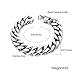 OSTAN Men's Stainless Steel Bracelet 14mm Width Curb Chain Link Bracelet (width : 1.4cm Length: 22cm)