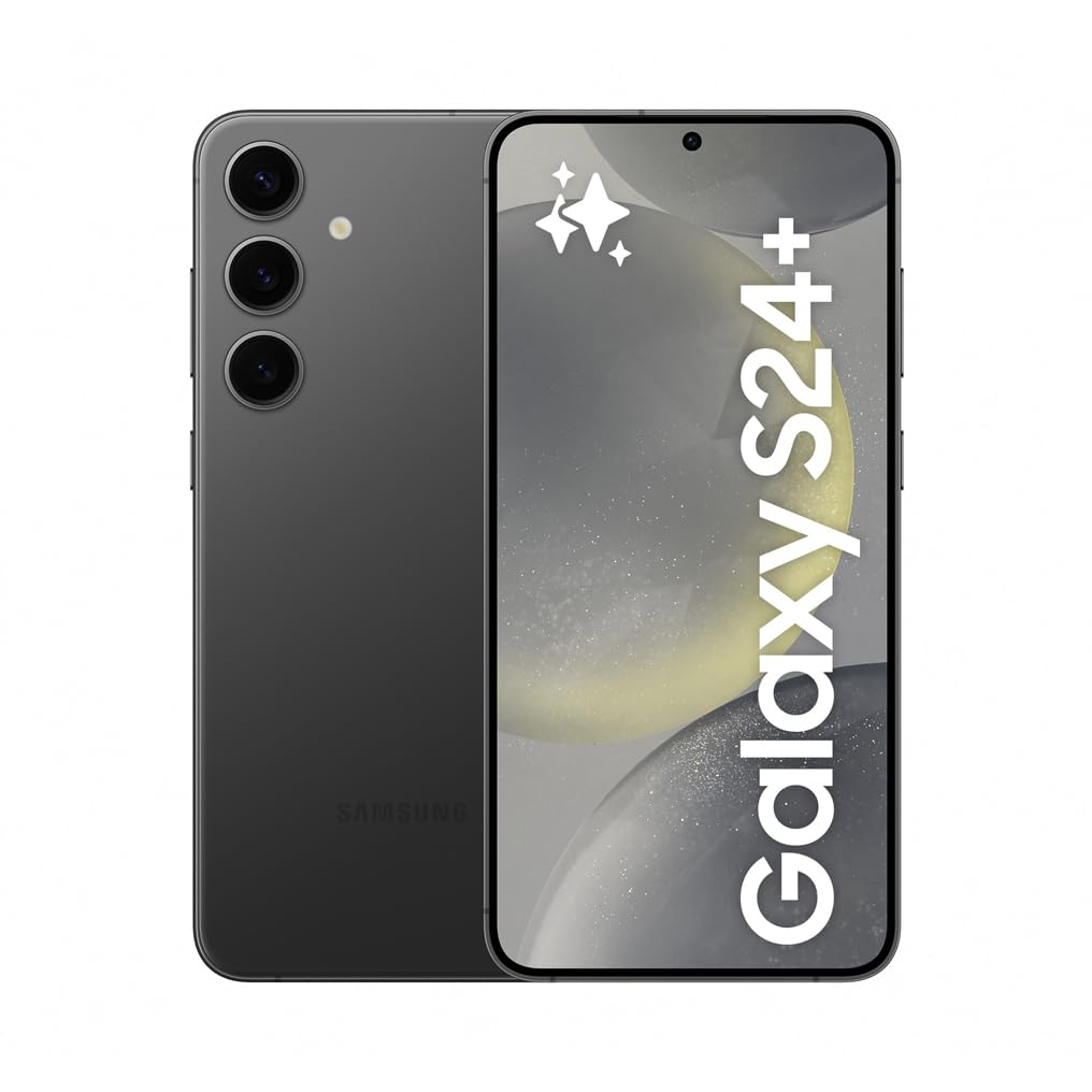 Samsung Galaxy S24+ AI Smartphone, Android-Handy ohne Vertrag, 12 GB RAM, 512 GB Speicher, 50-MP-Kamera, Lange Akkulaufzeit, Onyx Black, 3 Jahre Herstellergarantie