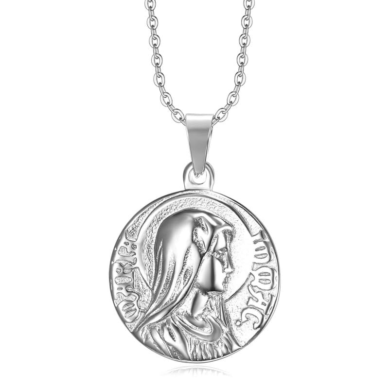 BOBIJOO JEWELRY - Pendant Miraculous Mary Immaculate Conception Silver