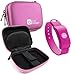 Pink Hard EVA Shell Case with Carabiner Clip & Twin Zips for the SoundMoovz Musical Bandz - by DURAGADGET