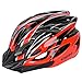 GIORO Ultralight Adult Cycling Bike Helmet for Men Women Specialized Road Urban Mountain Bicycle Safety Protection Certified with Removable Visor and Quick Release Adjustable Strap (Red & Black)