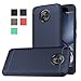 Dretal for Moto X4 Case, [Shock Resistant] Flexible Soft TPU Brushed Anti-Fingerprint Full-Body Protective Case Cover for Motorola Moto X4 (2017) (Navy)