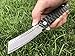 TACTICAL GEARZ TG Rouge XS, Real Damascus! Black Titanium (TiN) Stainless Steel EDC Folding Pocket Knife w/Sheath! Ball Bearing Pivot System! Razor Sharp Damascus Blade! (Rouge XS)